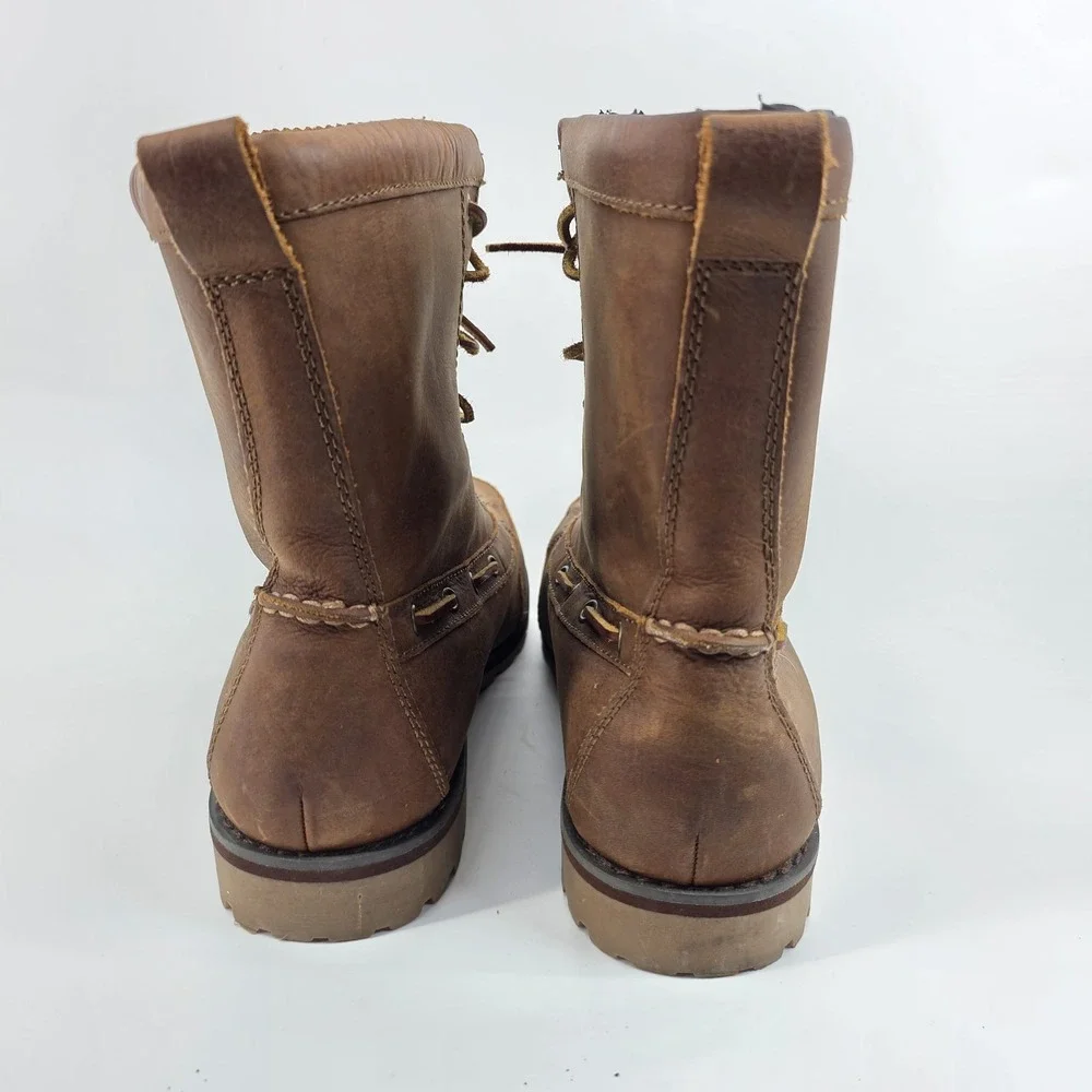 Polo Ralph Lauren Whitsand 11431 Genuine Leather Duck Boots US 11 D Brown Boot